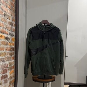 Nike Black Hoodie Jacket with Blue Tag